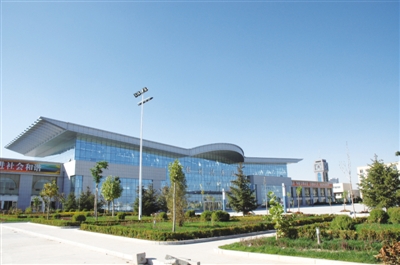 <p>　　银川汽车站外景。</p>