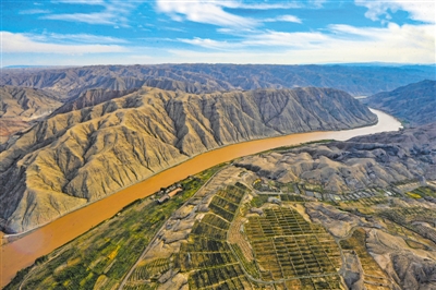 <p>　　黄河黑山峡河段。　</p>