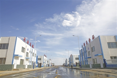 <p>　　中国核工业集团有限公司在同心县援建的扶贫产业园。</p>