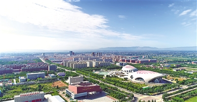 <p>　　　　城市建设日新月异。</p>
