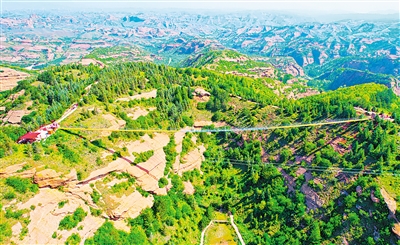     火石寨“玻璃吊桥”桥长268米，桥身与地面高达118米，位于云台山主峰金顶处与对面望峡亭之间。