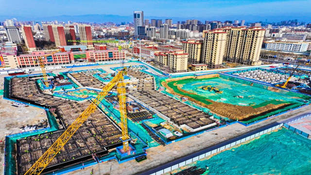 银川市华兴高级中学项目建设忙